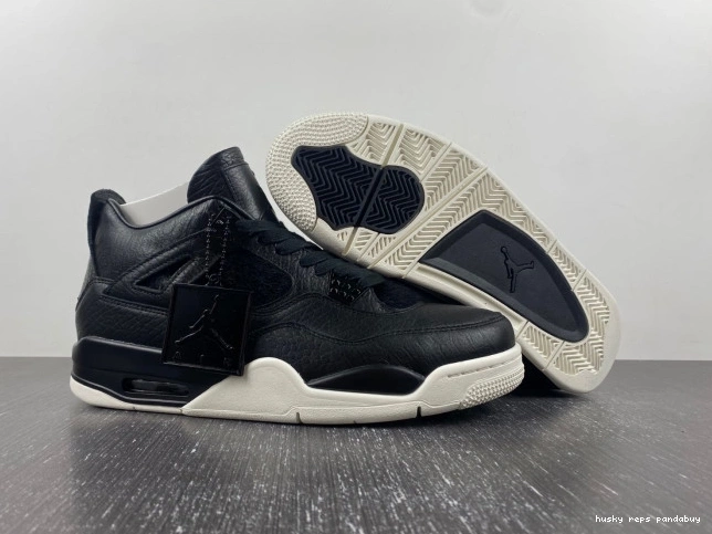 Rep Husky 819139-010 Jordan Hair Black 4 Retro Pony 0713